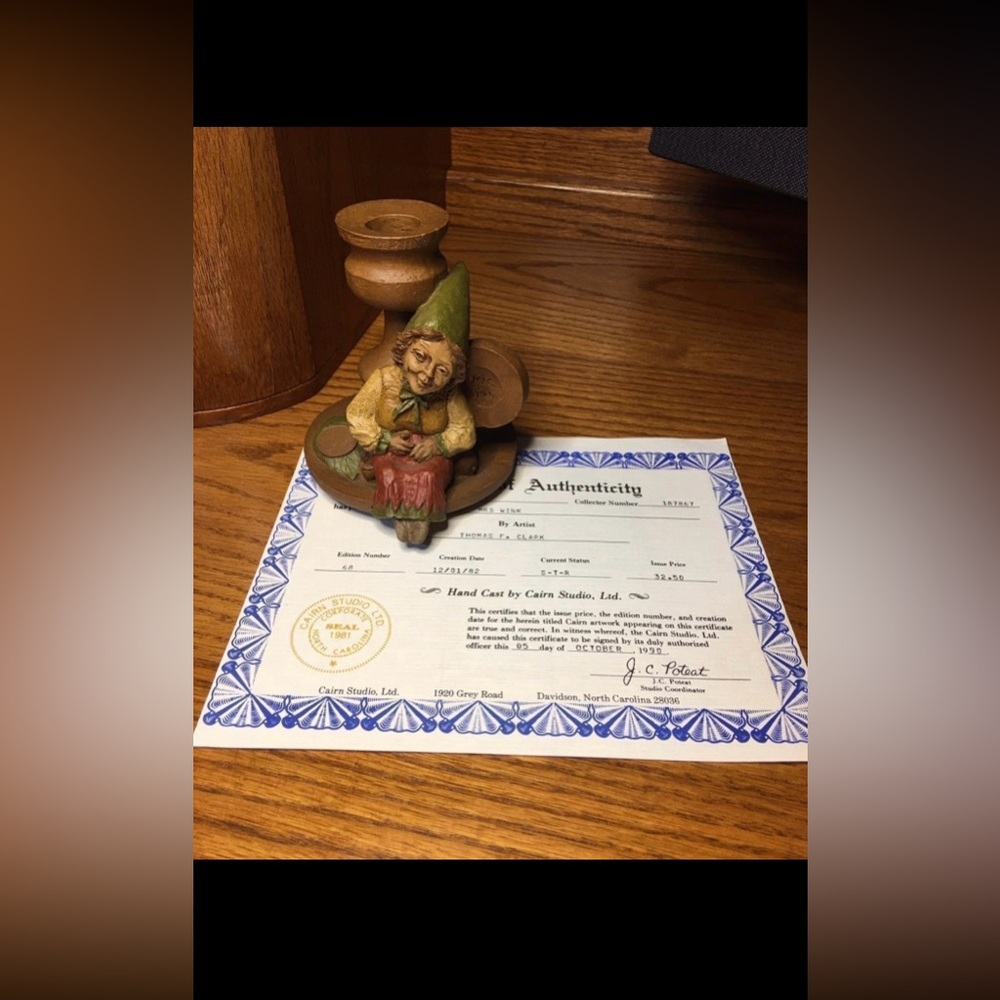Tom Clark Mrs Wink w COA
